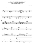 Satan Takes a Holiday (Lead Sheet)