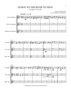 Down to the River to Pray (Saxophone Trio) Woodwind Trio scores gallery preview page 3