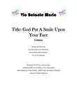 God Put A Smile Upon Your Face
