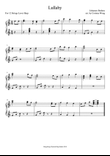 Lullaby by Brahms - 12 & 15 String Harp Solo