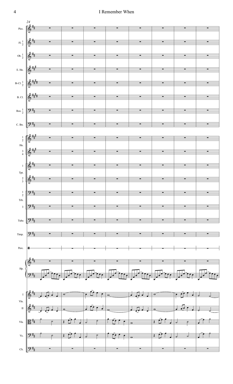 I Remember When Full Orchestra scores gallery preview page 4
