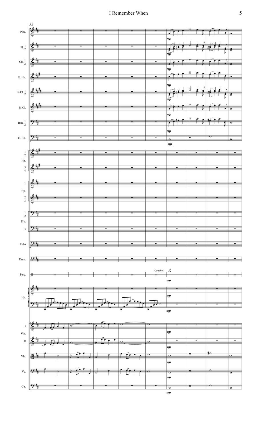 I Remember When Full Orchestra scores gallery preview page 5