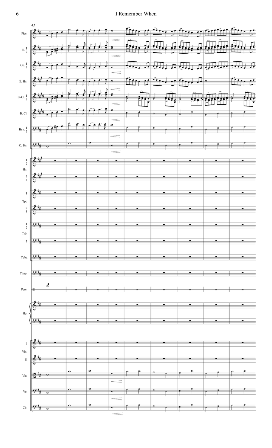 I Remember When Full Orchestra scores gallery preview page 6