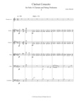 Concerto for Clarinet and String Orchestra in D Major, Op. 33: Adagio-Allegro