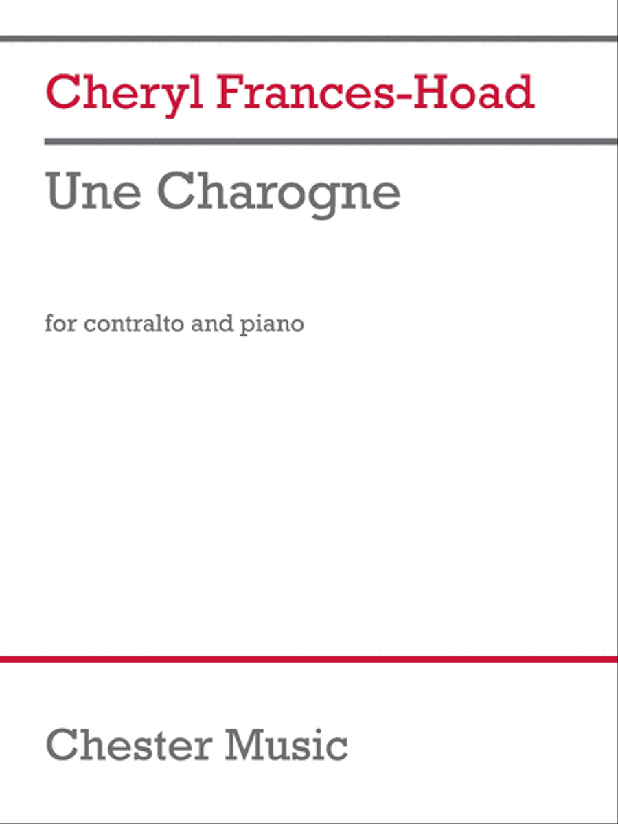 Une Charogne Une Charogne Alto Voice scores gallery preview page 1