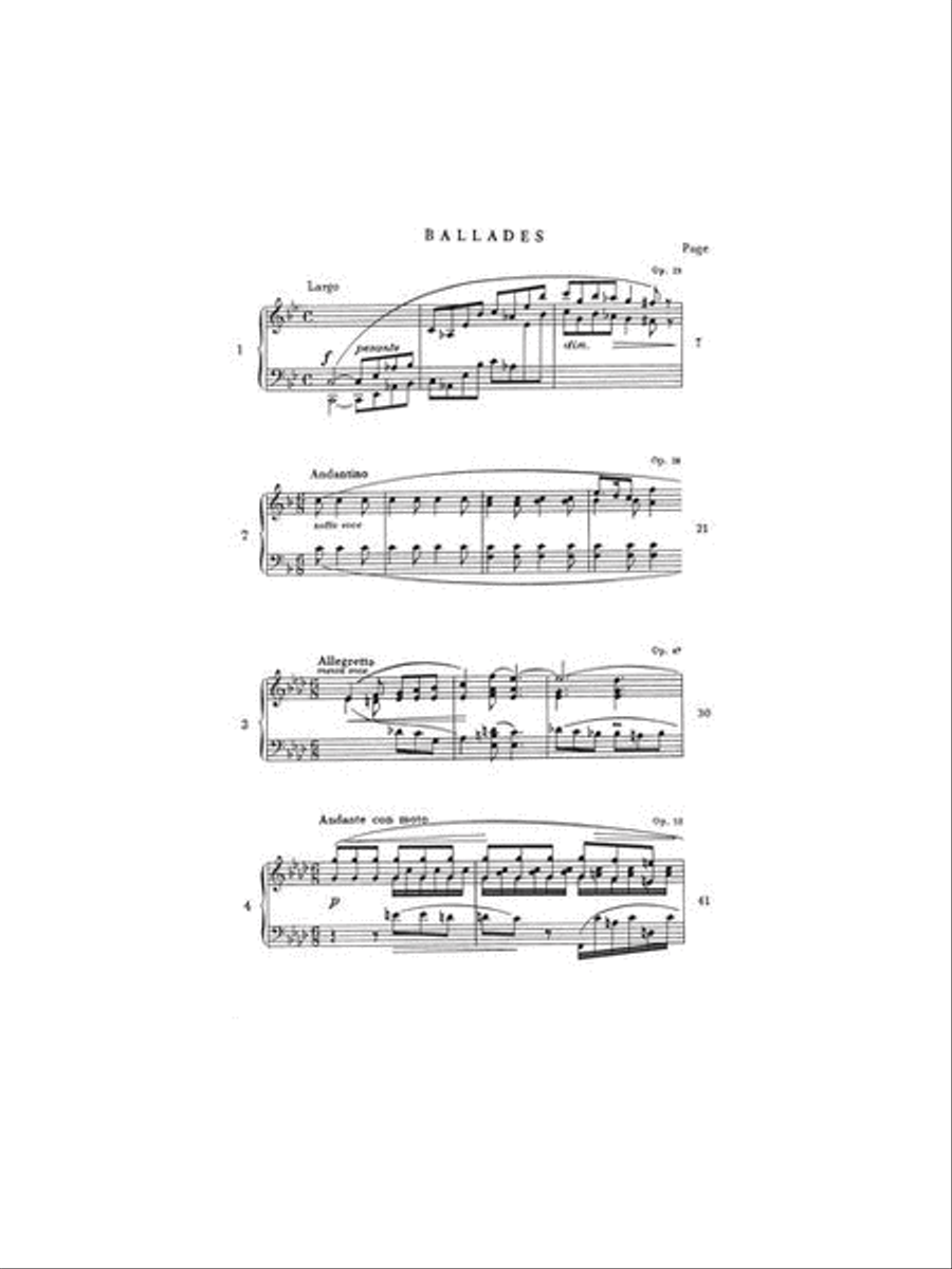 Ballades Ballades Piano Solo scores gallery preview page 4