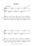 Meander Easy Piano Duet