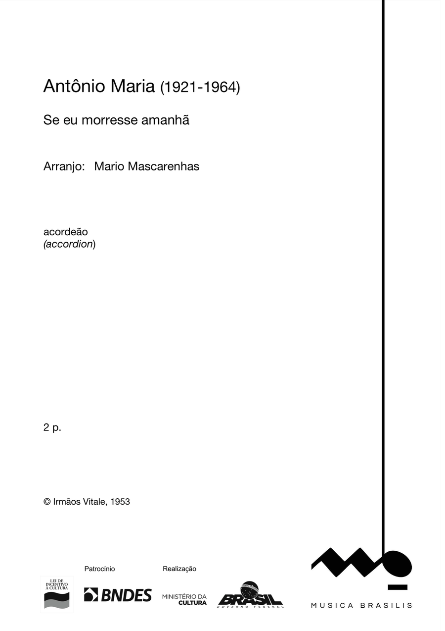 Se eu morresse amanhã Se eu morresse amanhã Accordion scores gallery preview page 2