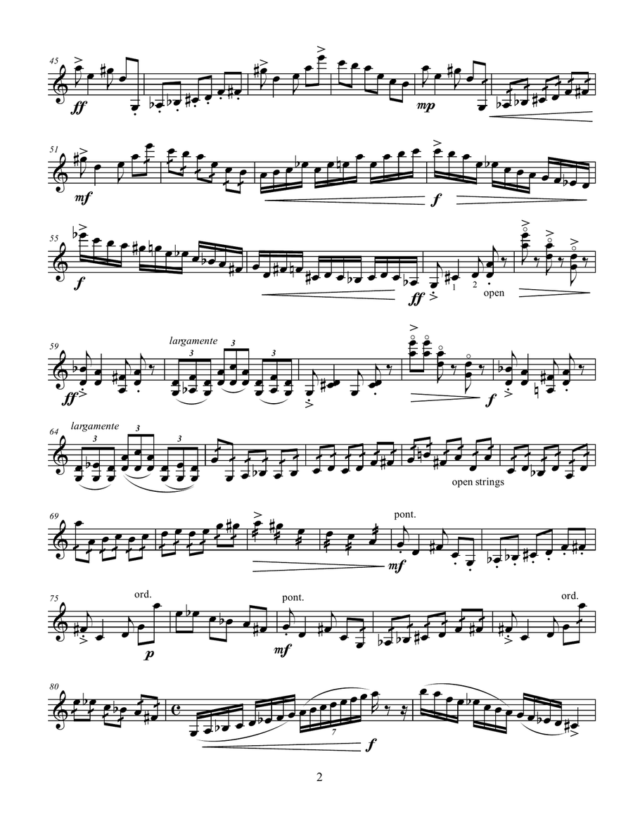 Gershwin on the Ganges Gershwin on the Ganges Violin Solo scores gallery preview page 2