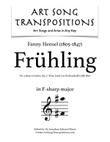 HENSEL: Frühling, Op. 7 no. 3 (transposed to F-sharp major)