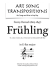 HENSEL: Frühling, Op. 7 no. 3 (transposed to E-flat major)