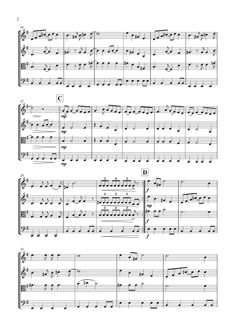 Happy Together Happy Together String Quartet scores gallery preview page 3