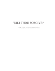 Wilt Thou Forgive?