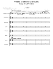 WHERE EVERYTHING IS MUSIC Full Score