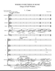 WHERE EVERYTHING IS MUSIC Rehearsal Score