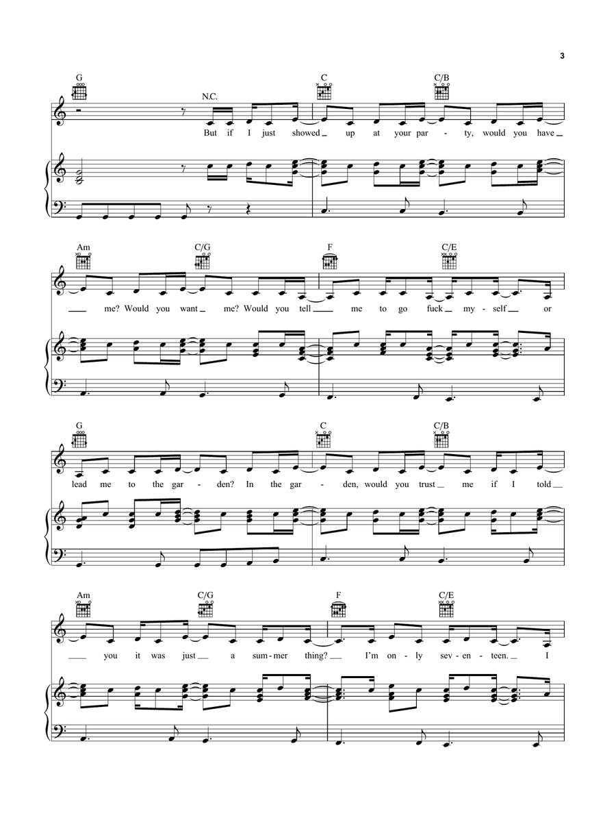 betty betty Piano, Vocal, Guitar scores gallery preview page 3
