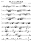 Magician's Fireball for alto saxophone & orchestra (Orchestral Part Scores)
