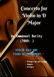 Concerto for Violin in D Major by Emmanuel Burity (1969- )