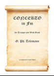 Concert in Fm for trumpet & wind band