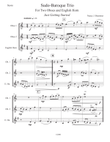 Sudo-Baroque Trio for 2 Oboes and English Horn