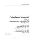Epitaphs and Memorials (2014) (String Quartet #2)