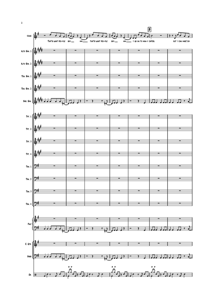 Shake It Off Shake It Off Jazz Ensemble scores gallery preview page 2