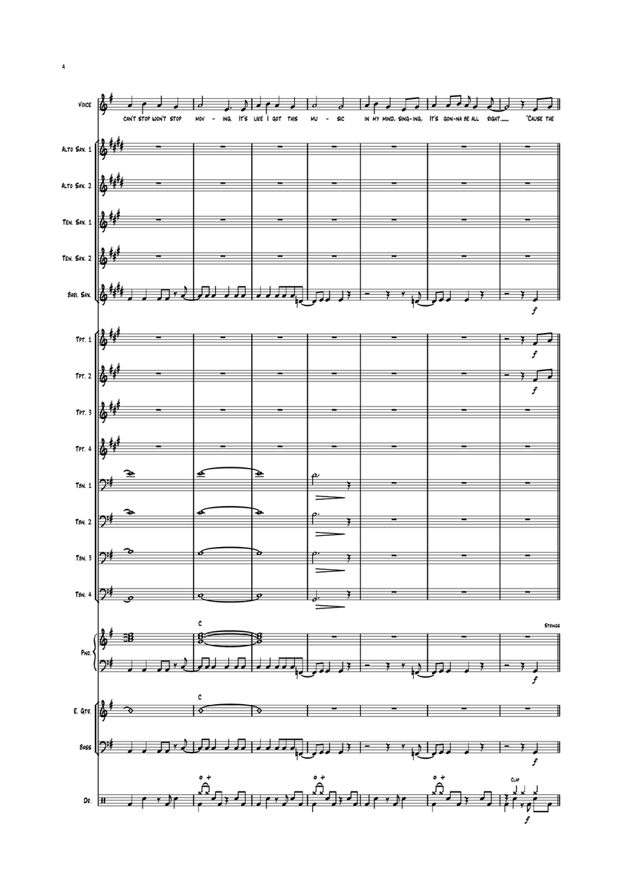 Shake It Off Shake It Off Jazz Ensemble scores gallery preview page 4