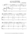 That Christmas Feeling - Piano /Vocal