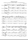 Clair de Lune by Claude Debussy for 'cello quartet