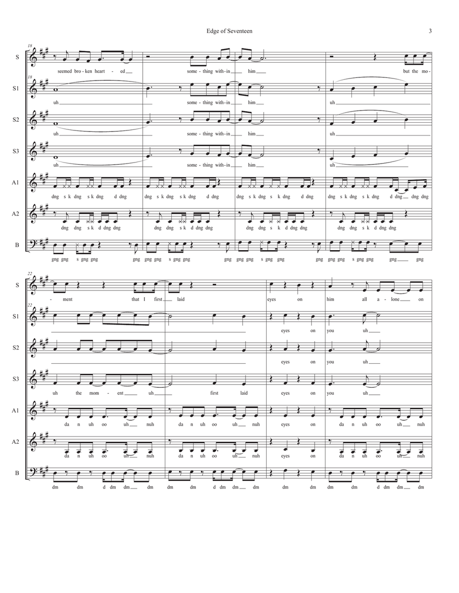 Edge Of Seventeen Edge Of Seventeen SSA scores gallery preview page 3