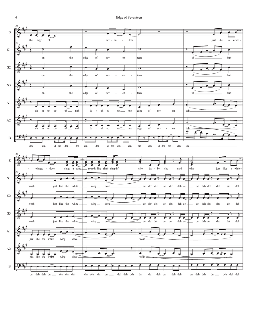 Edge Of Seventeen Edge Of Seventeen SSA scores gallery preview page 4