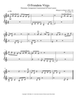 O Frondens Virga - Elementary Piano Arrangement