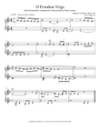 O Frondens Virga - Early Intermediate Piano Arrangement