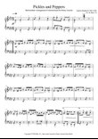 Pickles and Peppers - Intermediate Piano Arrangement
