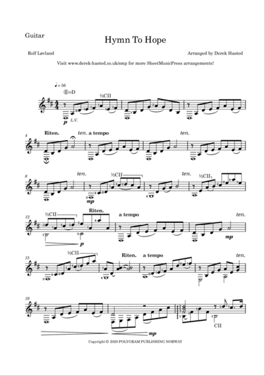 Hymn To Hope String Duet scores gallery preview page 6