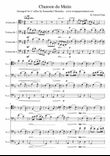 Chanson de Matin for 'cello quartet