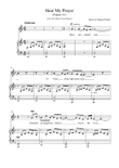Hear My Prayer (for SA choir or voice duet and piano)