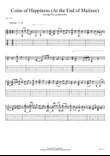 Coins of Happiness (At the End of Matinee) (In C key version) (Guitar Fingerstyle) (幸福の硬貨