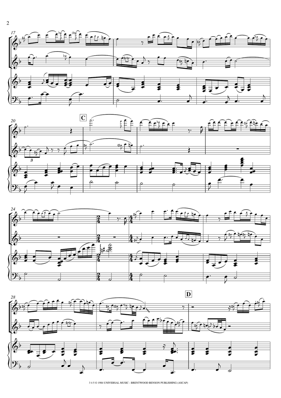 As The Deer As The Deer Flute Duet scores gallery preview page 2