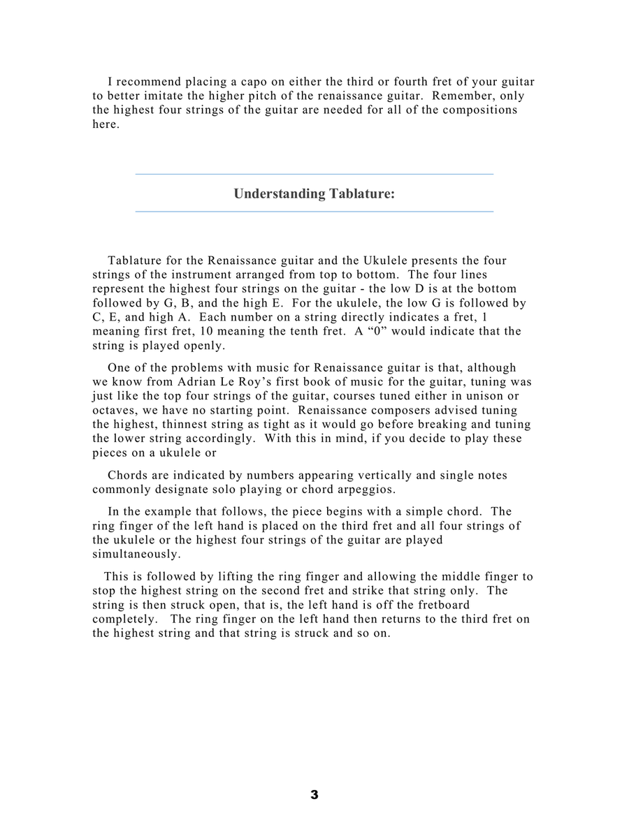 John Dowland: Selected Pieces In Tablature and Modern Notation For Renaissance Guitar and Baritone U Baritone Horn scores gallery preview page 5
