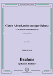 Brahms-Guten Abend,mein tausiger Schatz,WoO 33 No.4,in a minor,for Voice&Pno mini preview