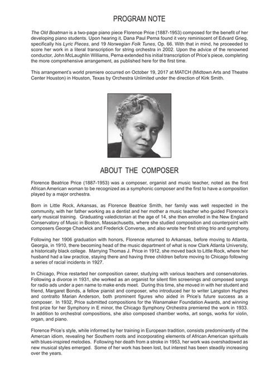 The Old Boatman The Old Boatman String Orchestra scores gallery preview page 3