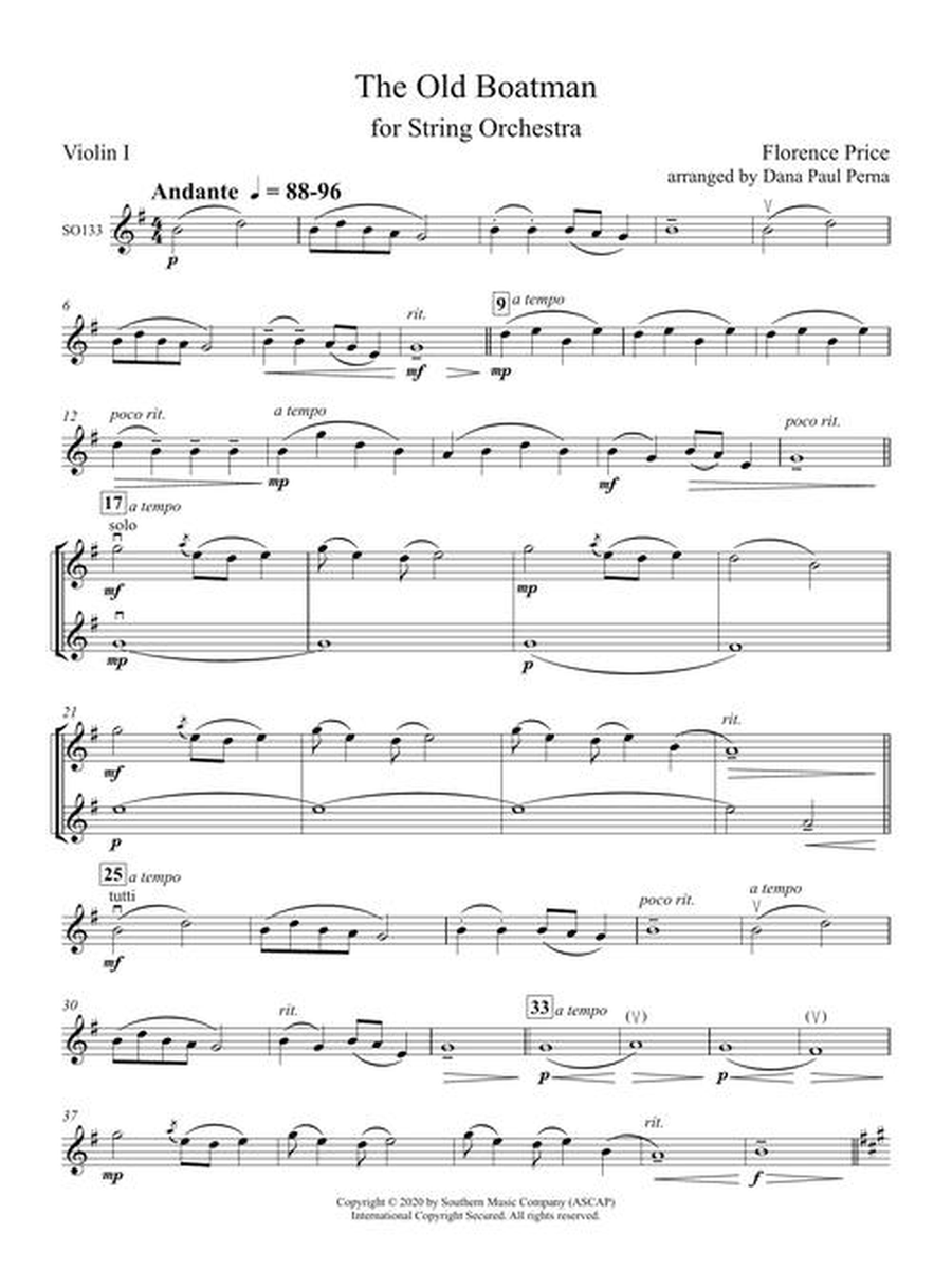 The Old Boatman The Old Boatman String Orchestra scores gallery preview page 5