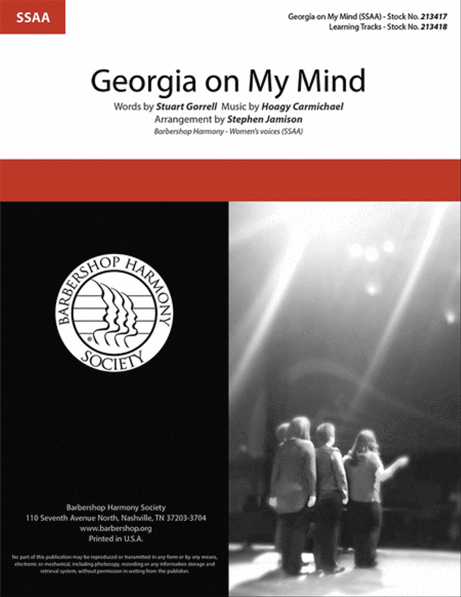 Georgia on My Mind Georgia on My Mind SSAA scores gallery preview page 1