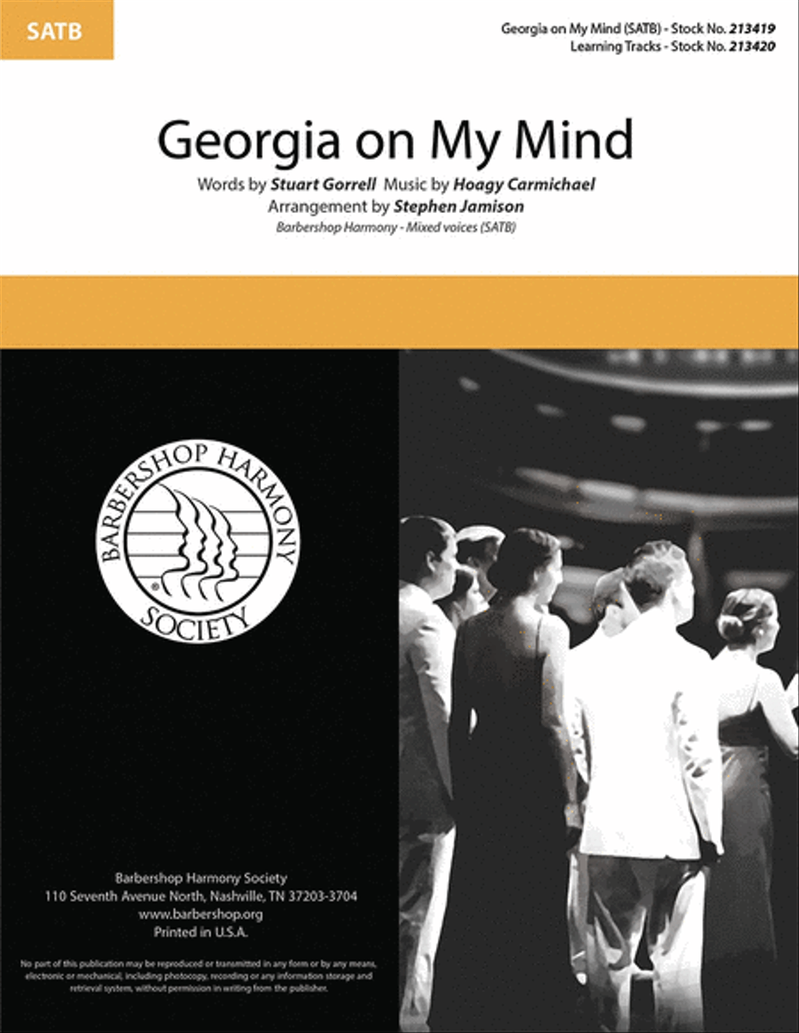 Georgia on My Mind Georgia on My Mind 4-Part scores gallery preview page 1