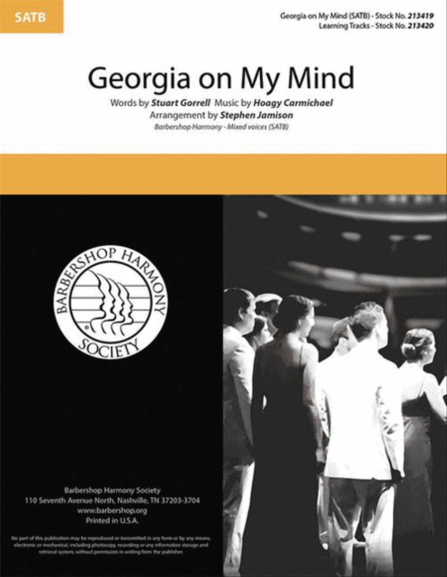 Georgia on My Mind Georgia on My Mind 4-Part scores gallery preview page 2