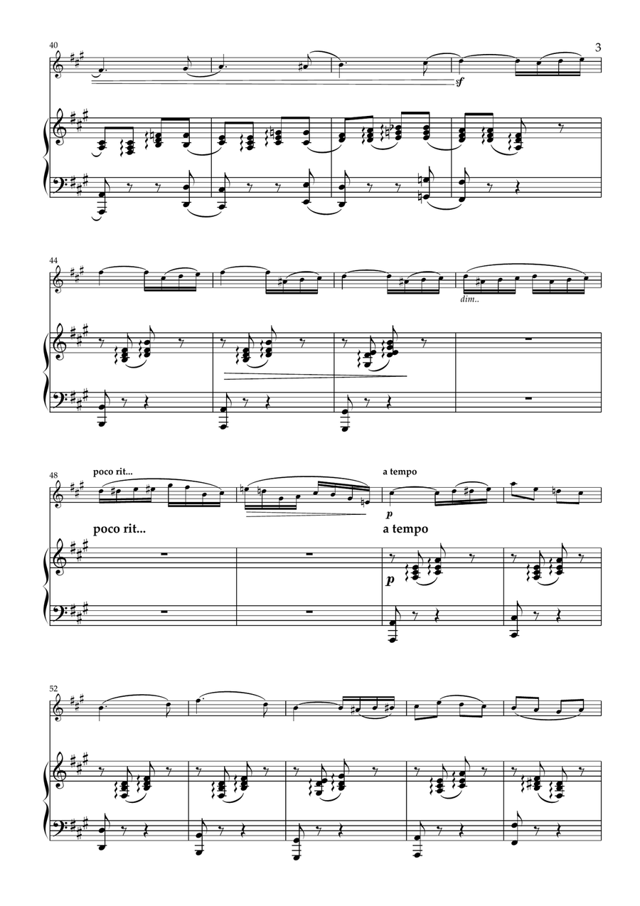 Spring Song. Mendelssohn- Violin and Piano- Early Intermediate Violin Solo scores gallery preview page 4