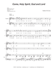 Come, Holy Spirit, God and Lord (Duet for Soprano and Alto solo) mini preview
