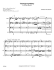 THANKSGIVING MEDLEY - hymns for STRING QUARTET (unaccompanied)