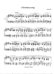 Christmas song for piano solo ( choral piece )
